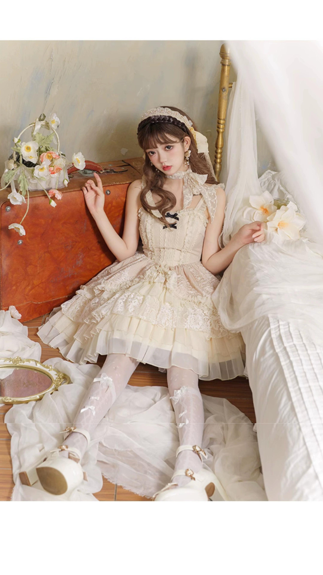 [Pre-order] Cupcake Frill Jumper Skirt