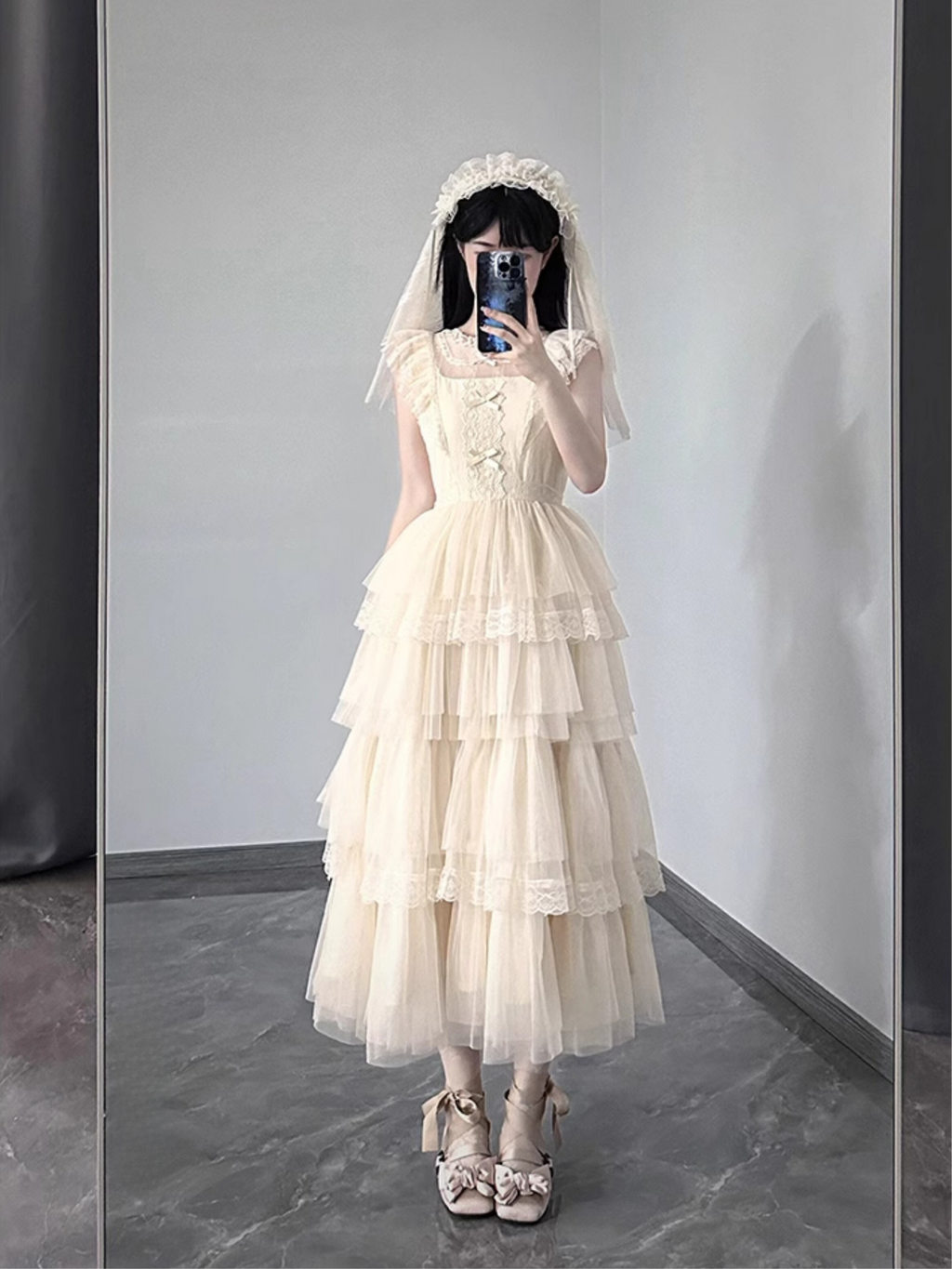 [Pre-order] Forest Fairy 4-tiered ruffle dress