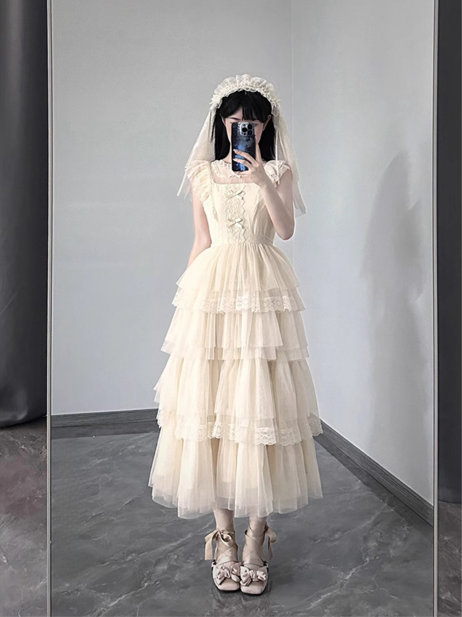 [Pre-order] Forest Fairy 4-tiered ruffle dress