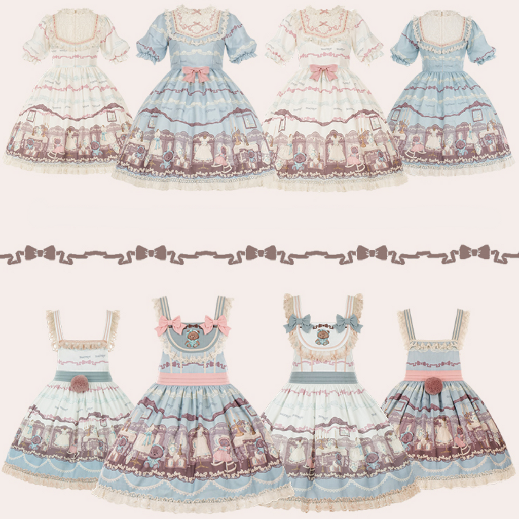 こぐまちゃんのドールハウス 半袖ワンピース