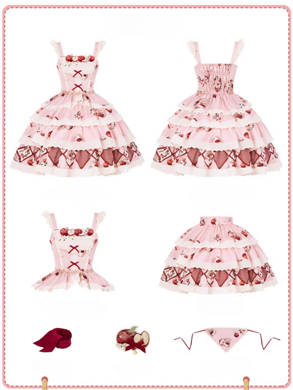 Apple Orchard Short skirt and sleeveless top set