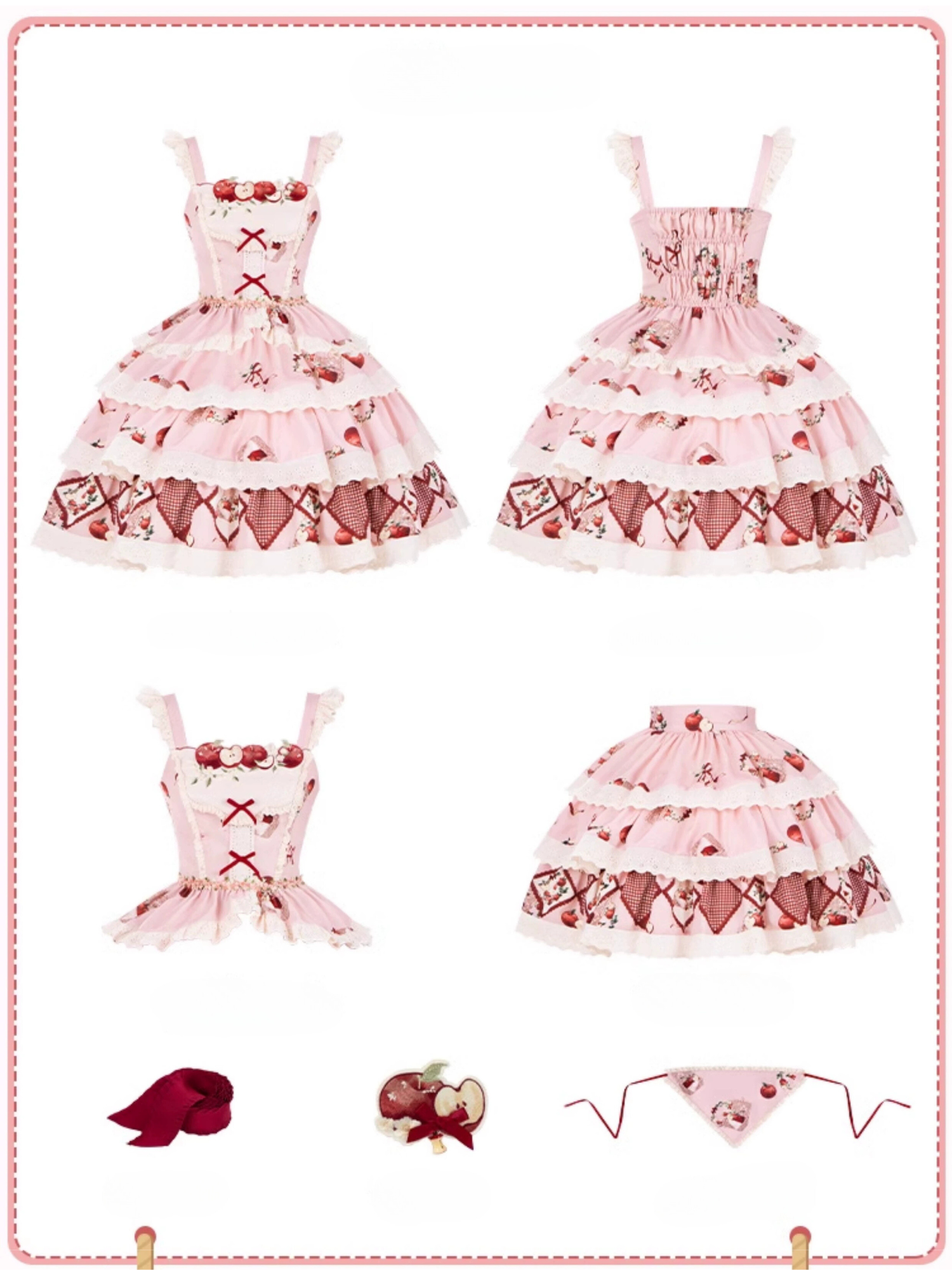 Apple Orchard Short skirt and sleeveless top set