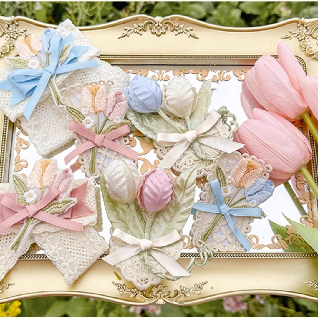 [Simultaneous purchase only] Copies of Tulip Bouquet headbands, corsages, and other accessories