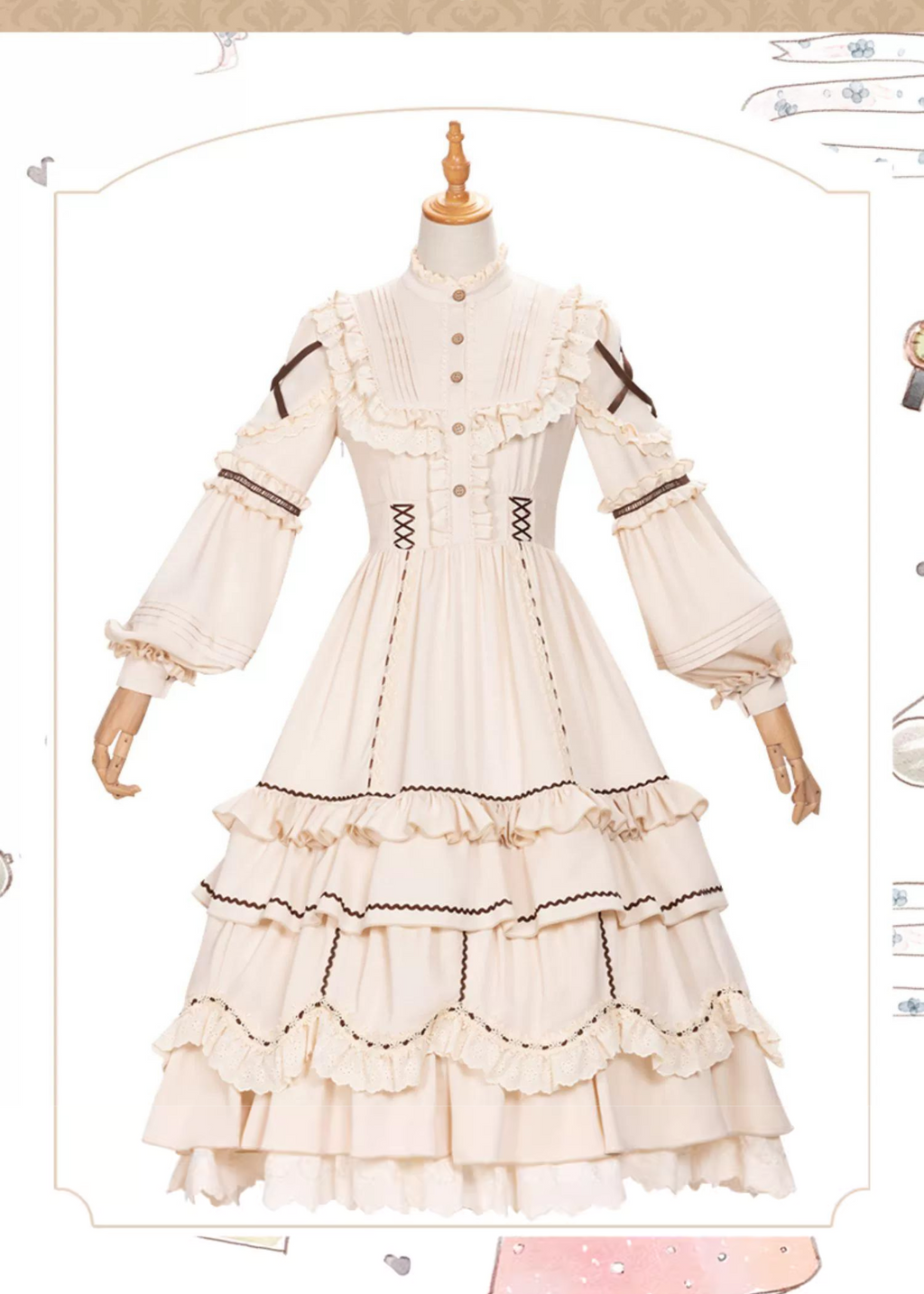 Shepherd Girl 2way Skirt Length Dress