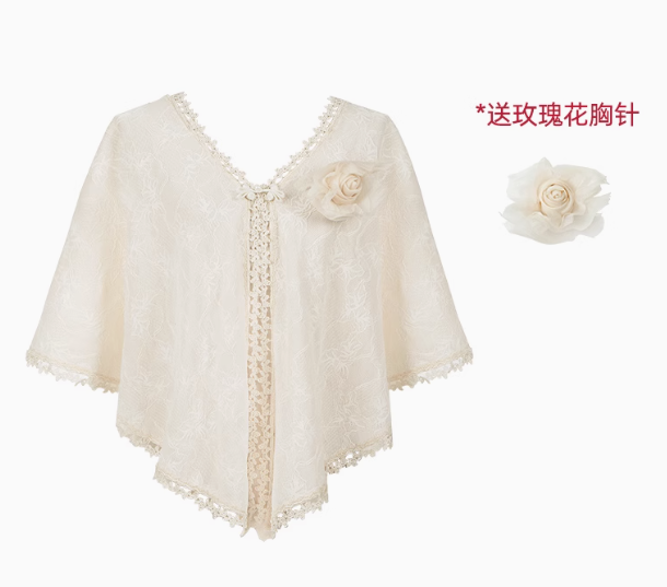Ling Xiaohua Mermaid Line Floral Long Dress Single Item/5 Piece Set