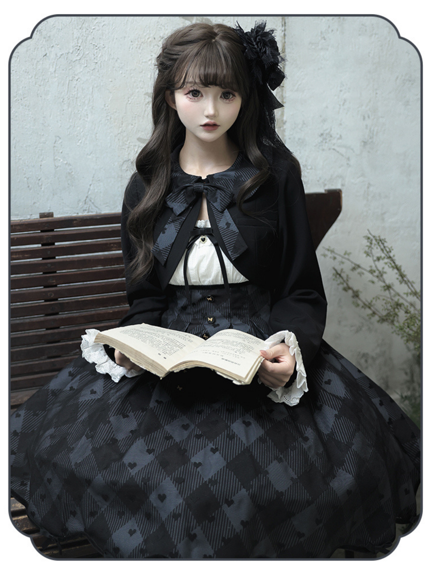 Silent Heart チェック柄ショート丈ジャンパースカートとジャケット