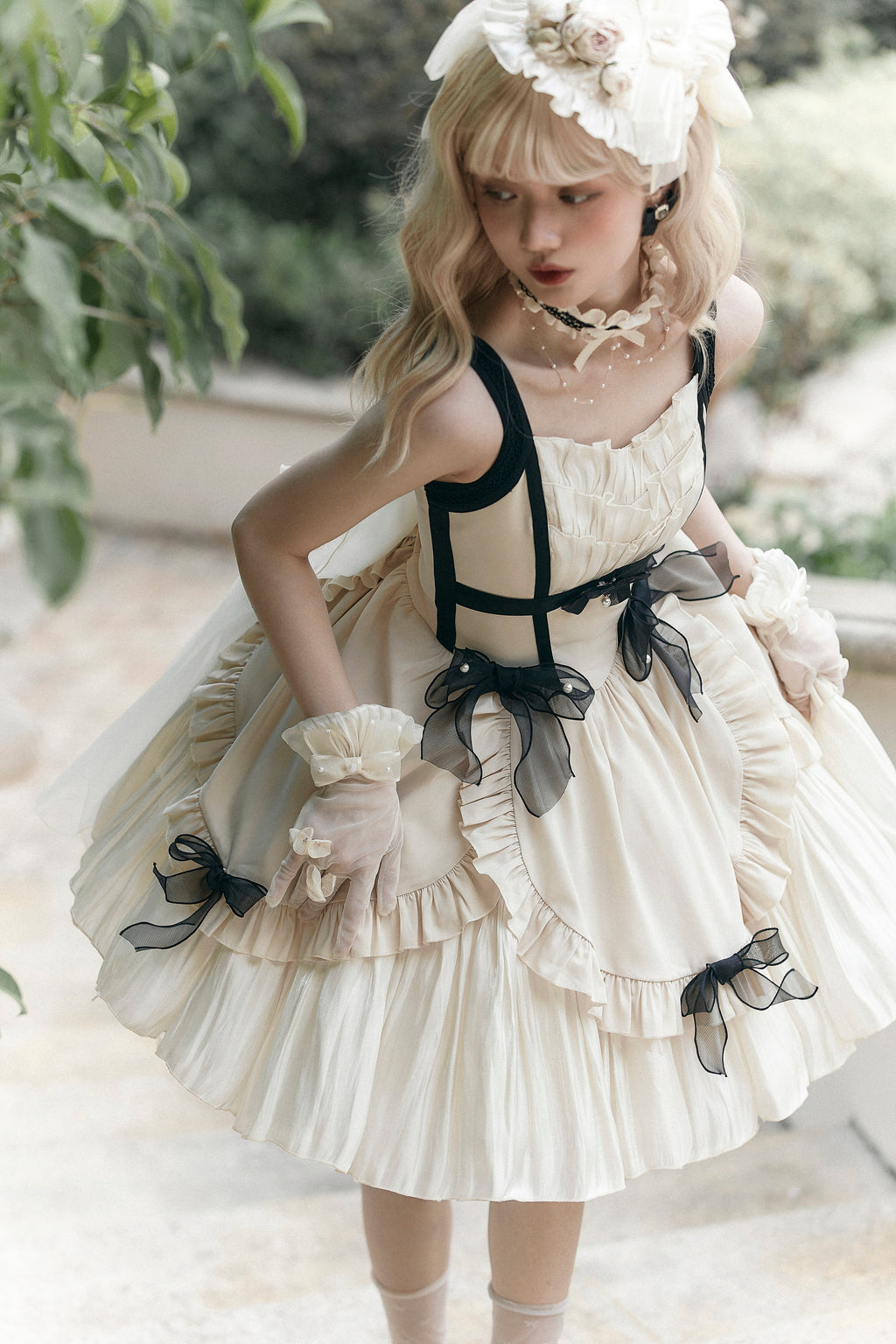 Rose Fairy イレギュラーヘムジャンパースカート 全5色