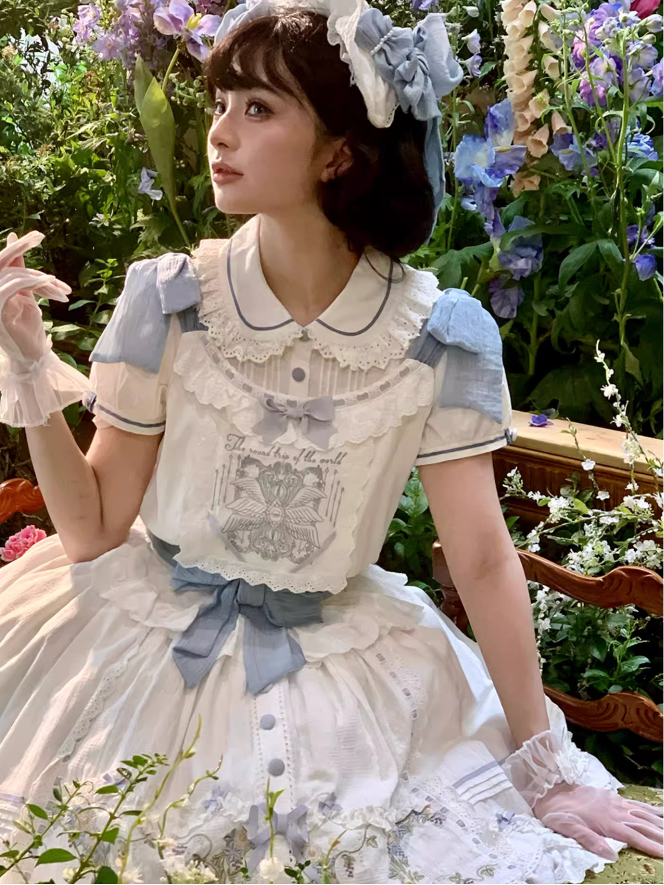 Mysterious Embroidery コットン2wayノースリーブトップス