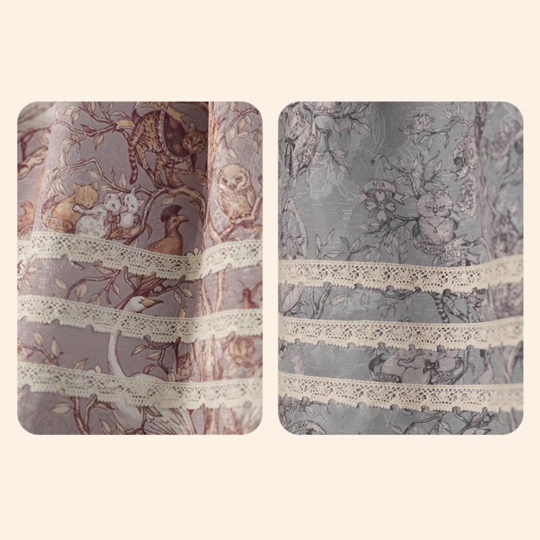 Lapland Forest Lace Line Dress