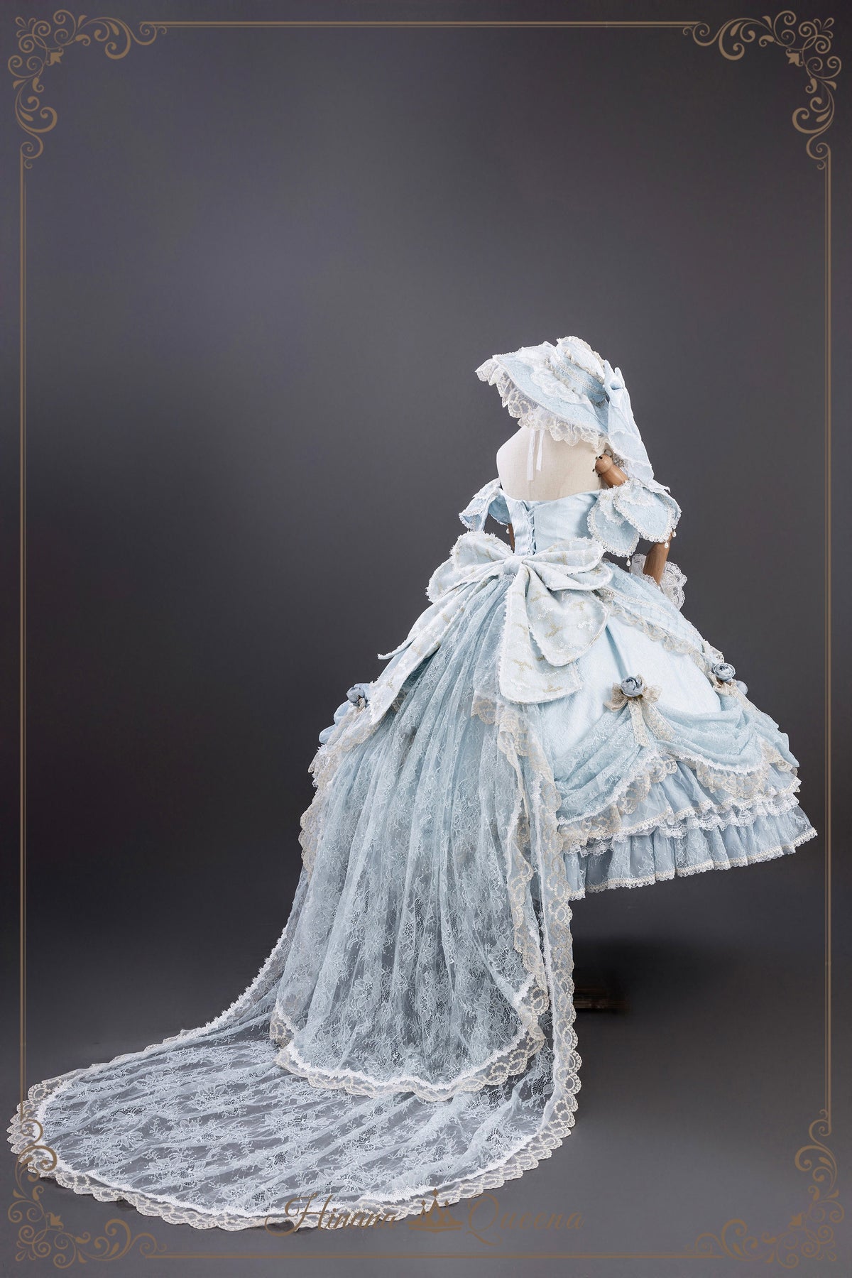 【受注予約9/16まで】With Bell プリンセスドレス ショート丈・パステルブルー