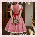 Ruby Chocolate Heart Dot Short Sleeve Dress
