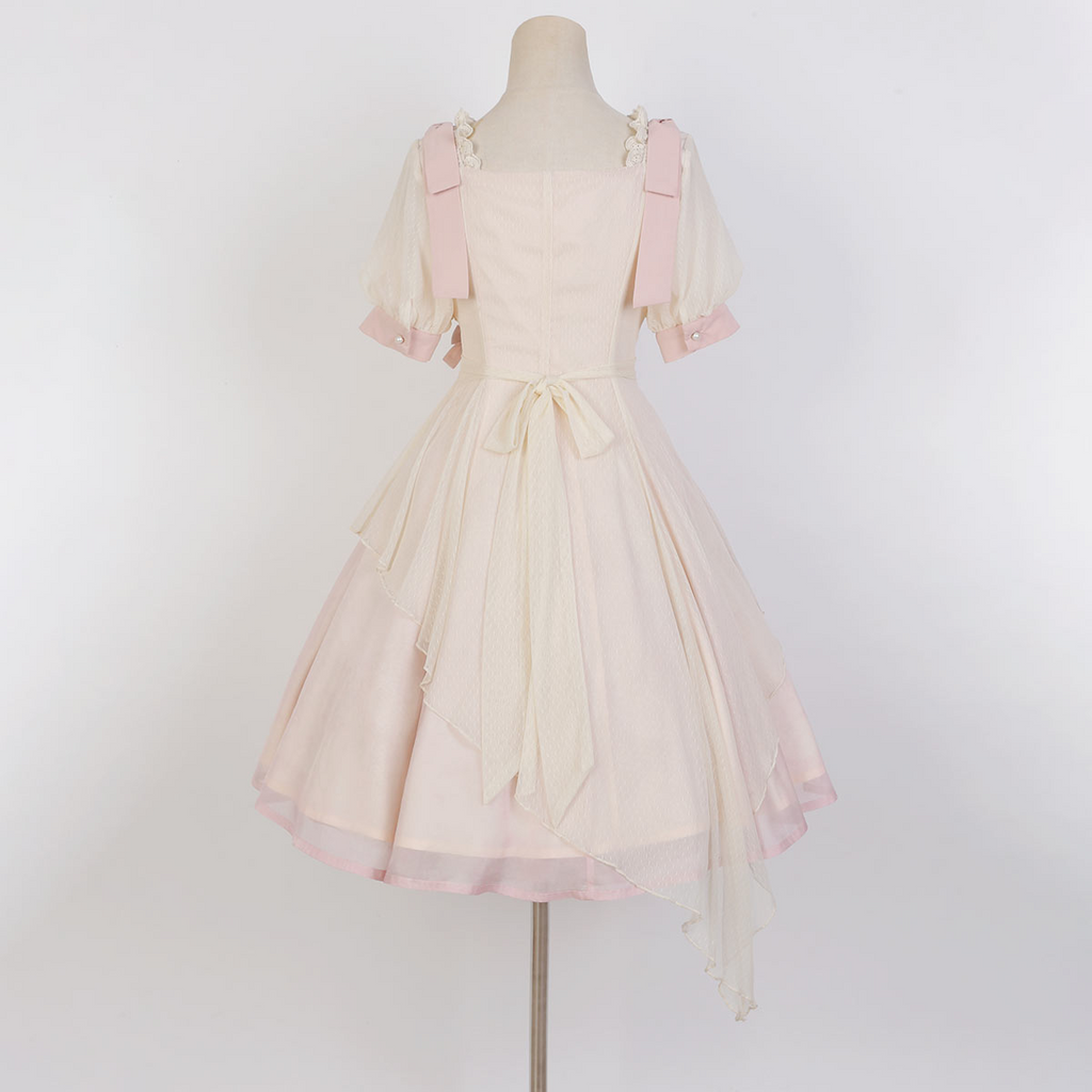Little Peach Sweet Fairy Short Sleeve Dress