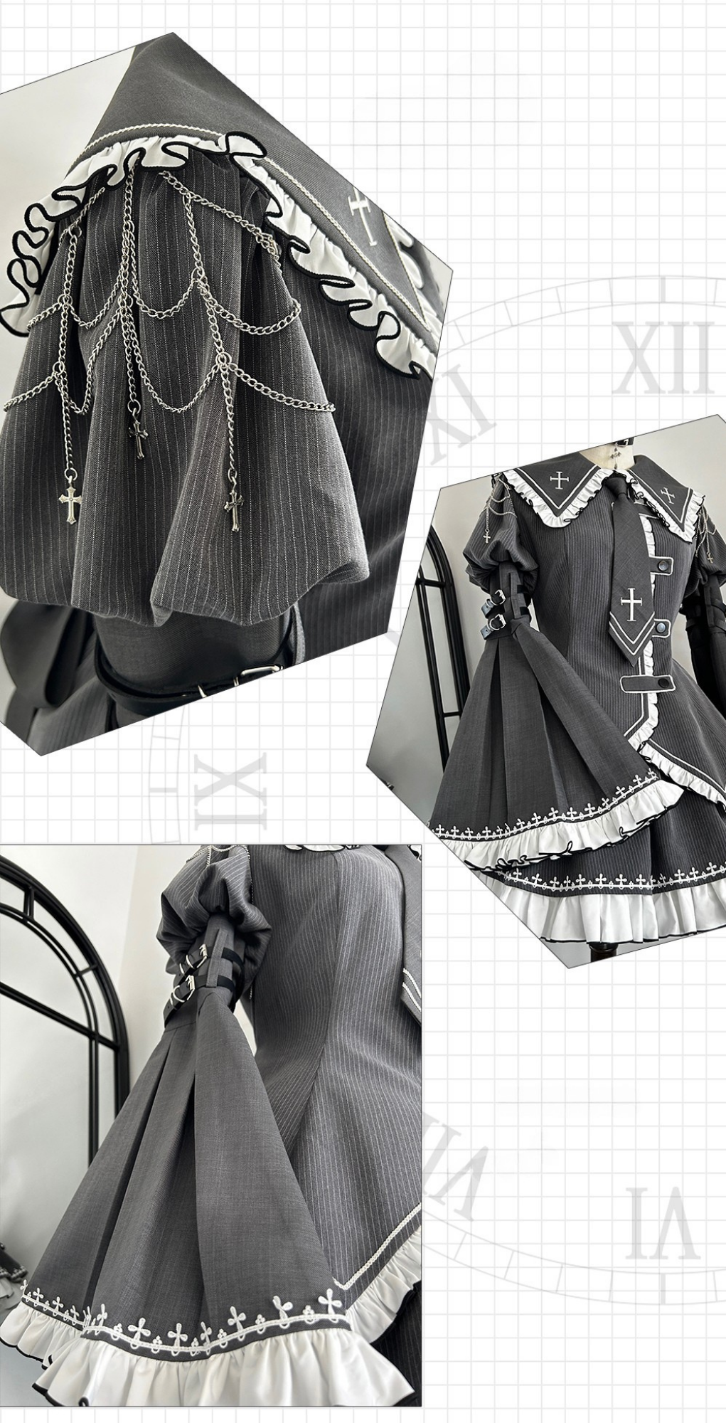 Cross Belt 制服風ゴシックセットアップ