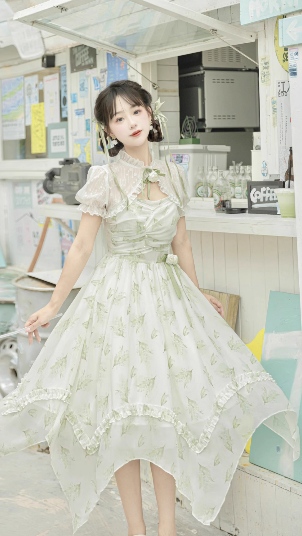 Lily of the valley morning dew jumper skirt and bolero