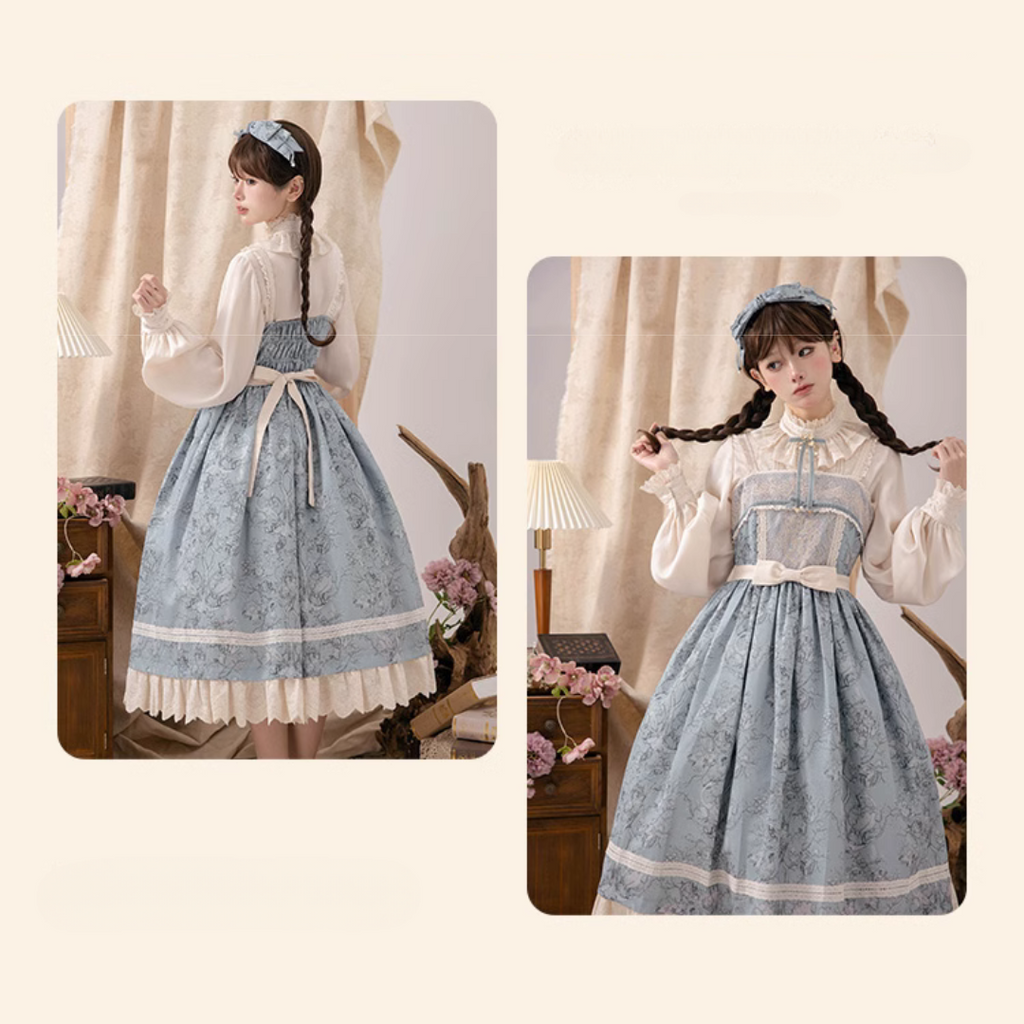 Lapland Forest Frill Strap Jumper Skirt