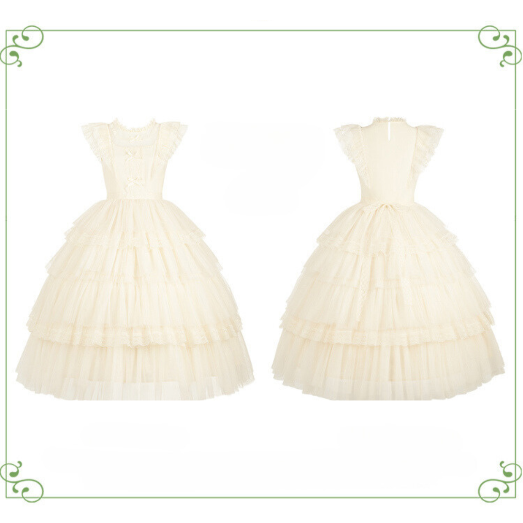 [Pre-order] Forest Fairy 4-tiered ruffle dress