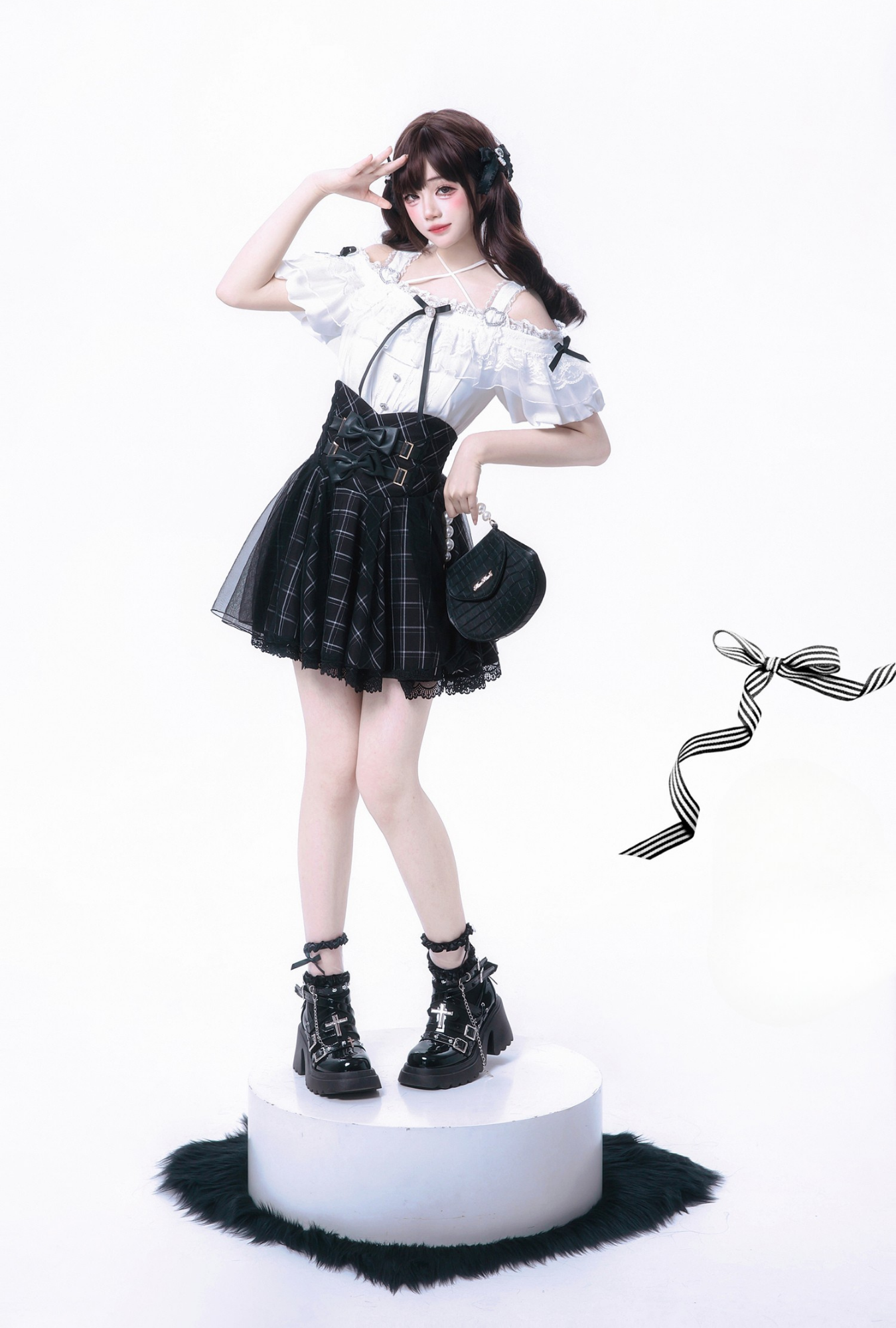 Black Heart サブカル地雷系ミニ丈セットアップ