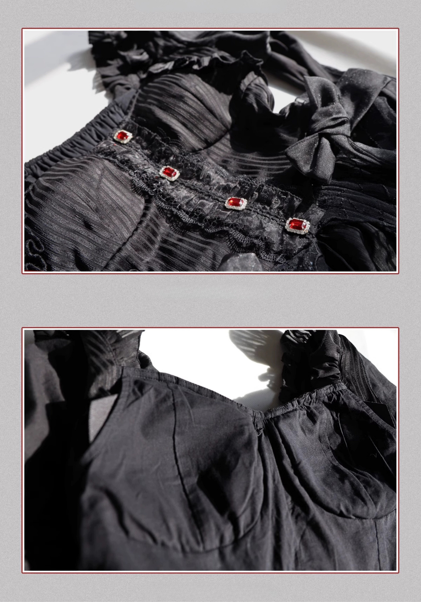 Twin Witches ゴシックチュールワンピースとインナースカート