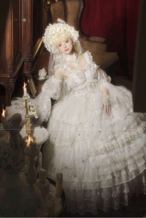 Magical doll ホワイトのプリンセスドレス