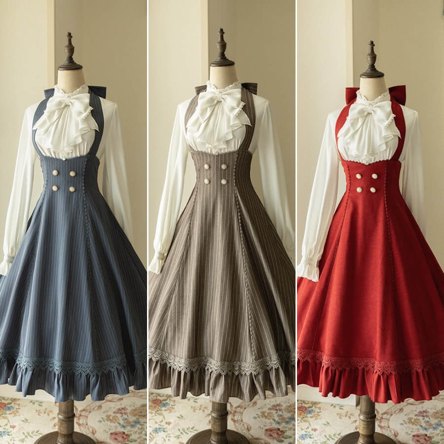 Classical 2way high waist jumper skirt