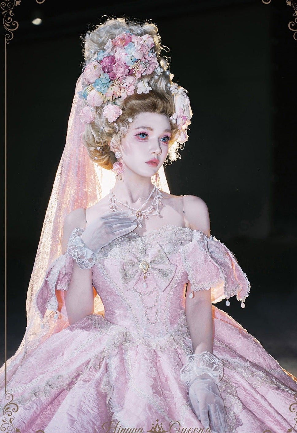【受注予約9/16まで】With Bell プリンセスドレス ショート丈・ピンク