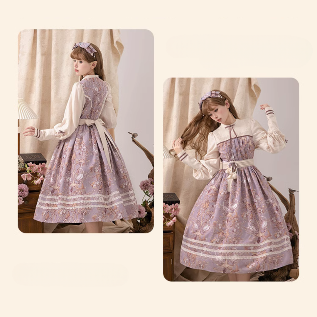 Lapland Forest Lace Line Dress
