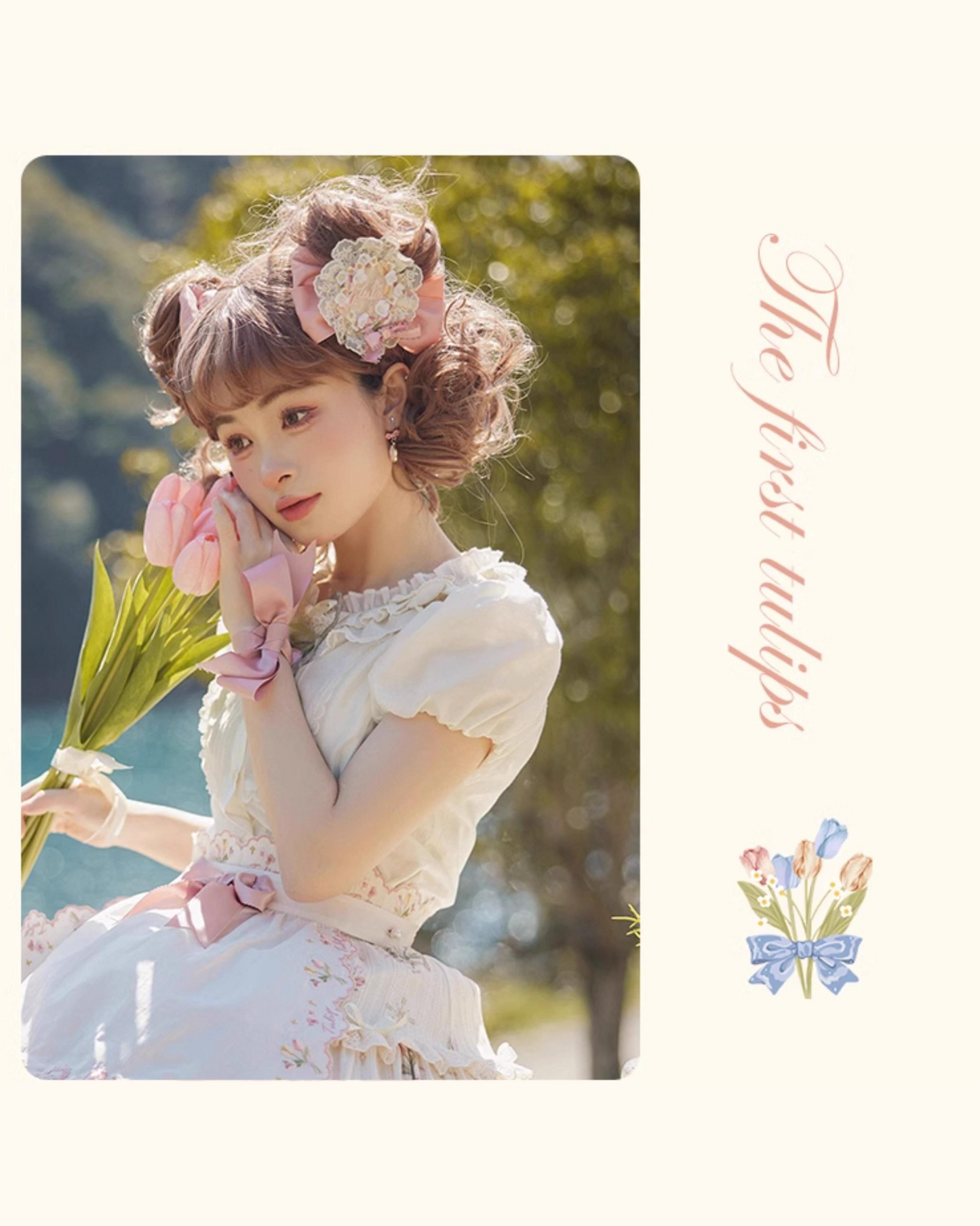 [Simultaneous purchase only] Copies of Tulip Bouquet headbands, corsages, and other accessories