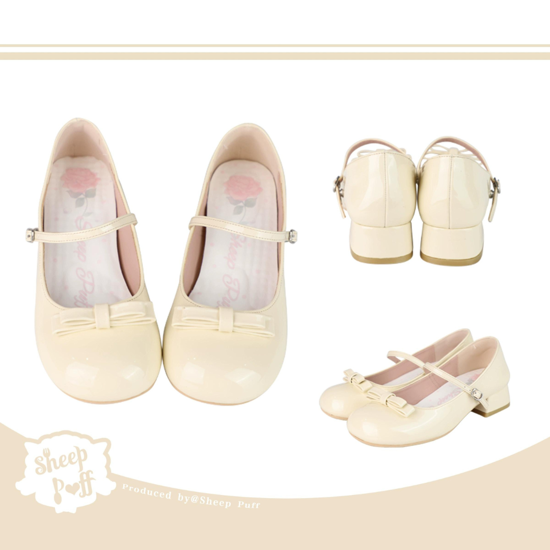 Enamel round toe shoes in 8 colors