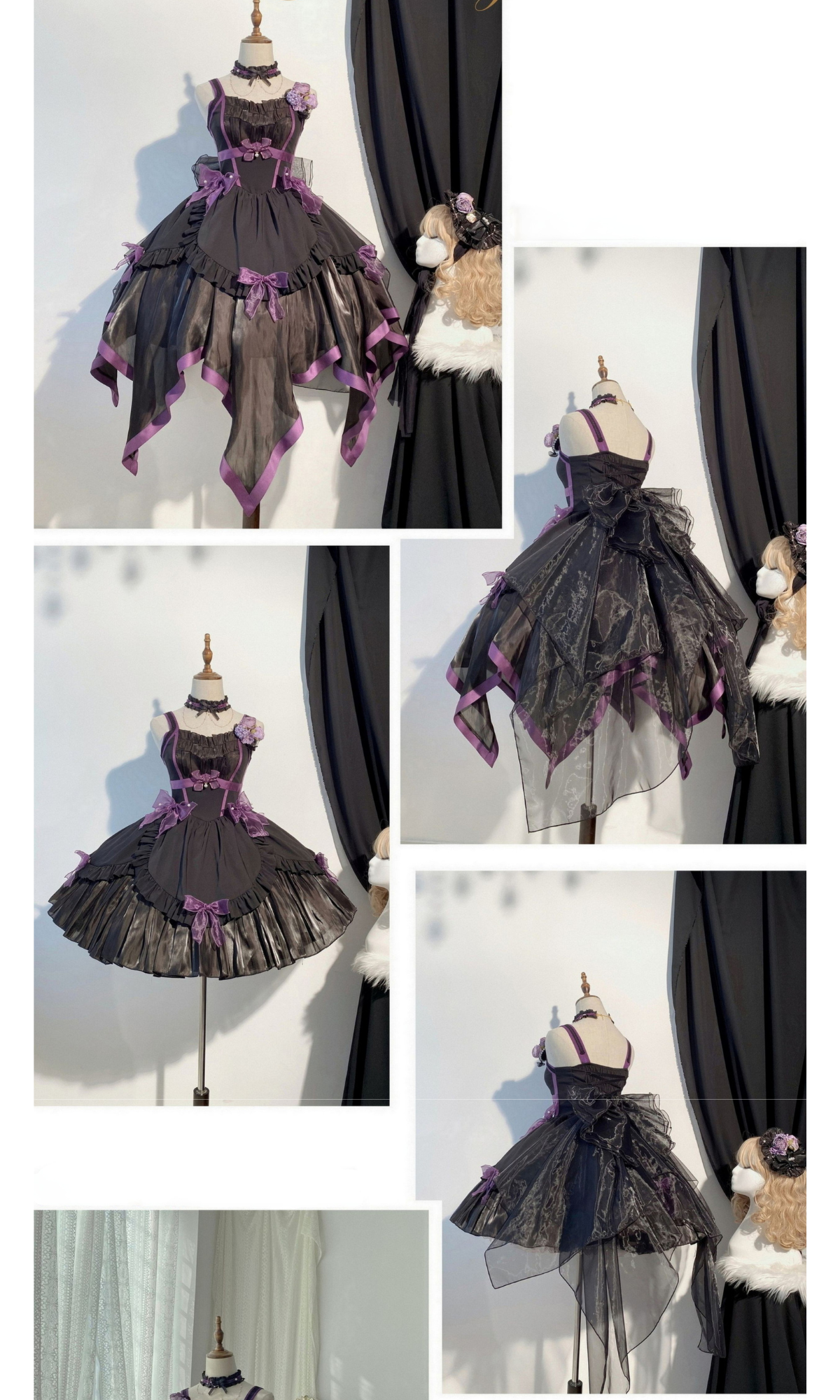 Rose Fairy イレギュラーヘムジャンパースカート 全5色