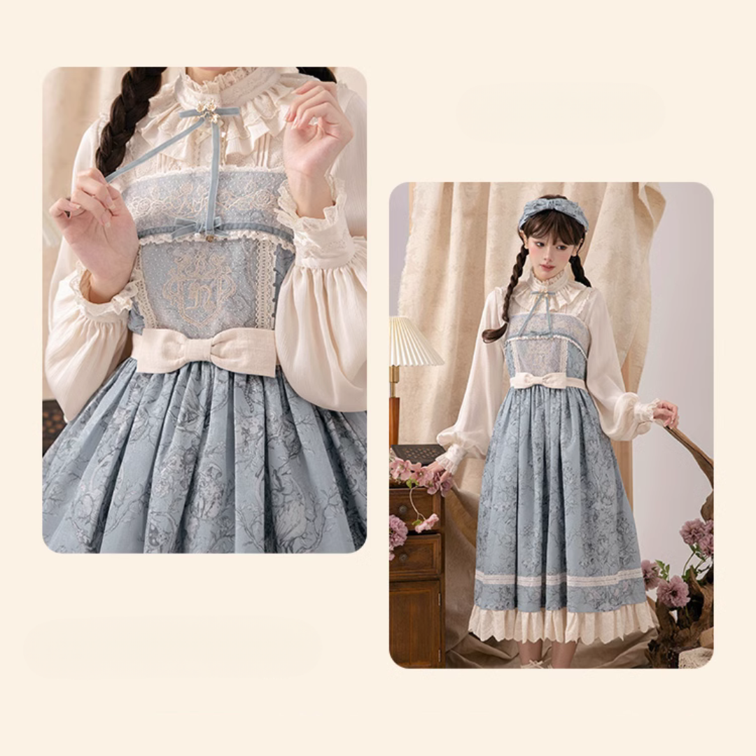 Lapland Forest Frill Strap Jumper Skirt