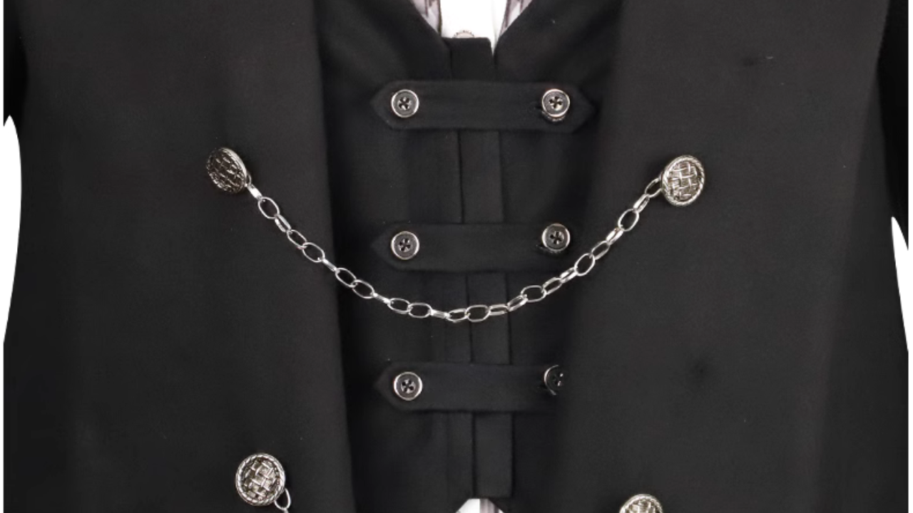 Silver hoop gothic coat set of 4