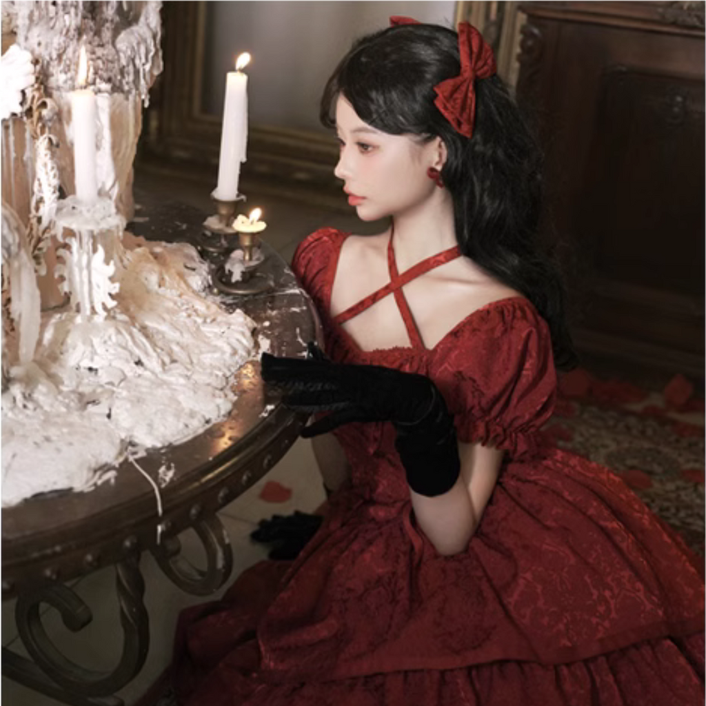 Rose of Thorns ribbon clip