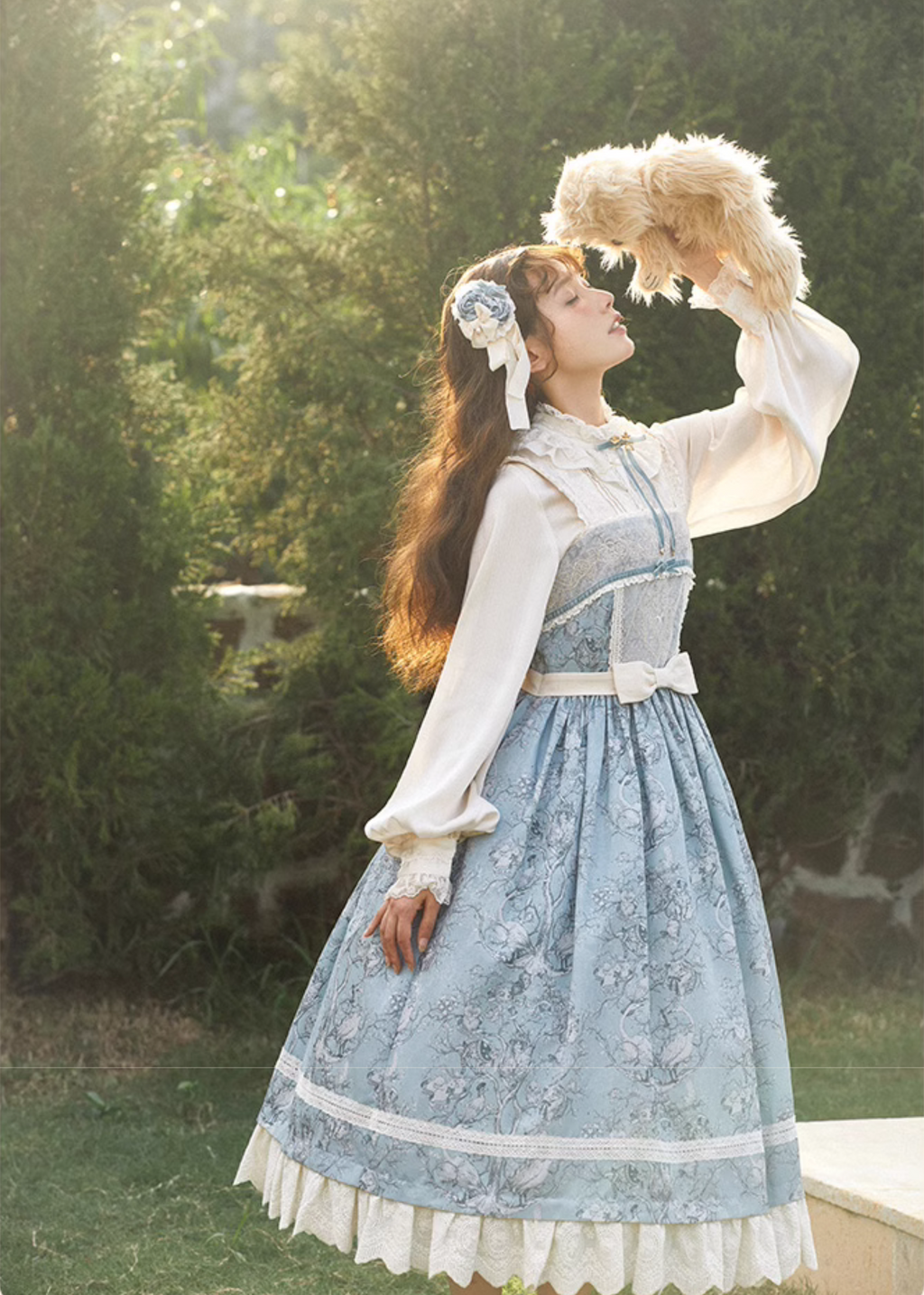 Lapland Forest Frill Strap Jumper Skirt