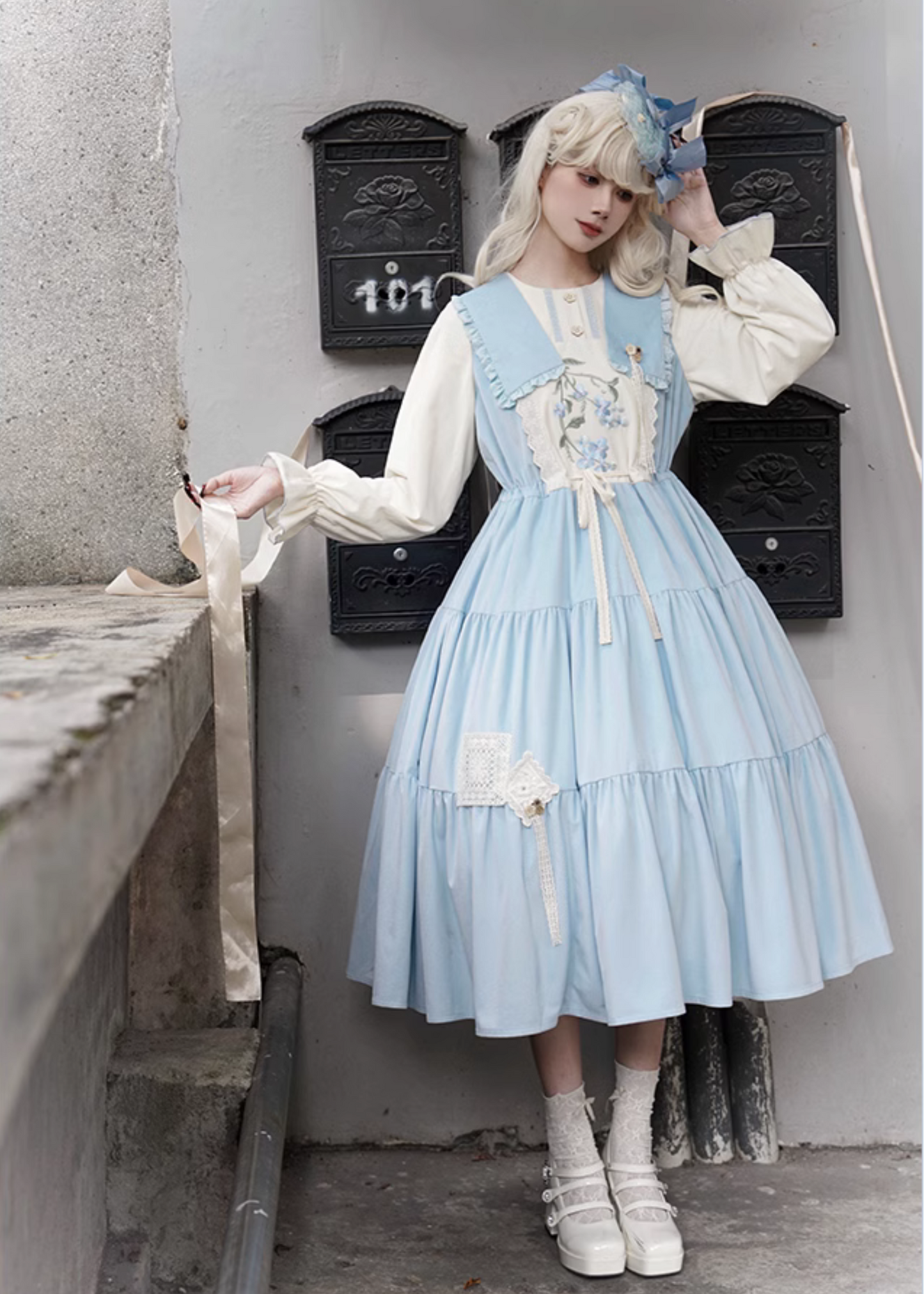 Myosotis Forget-me-not Layered Dress