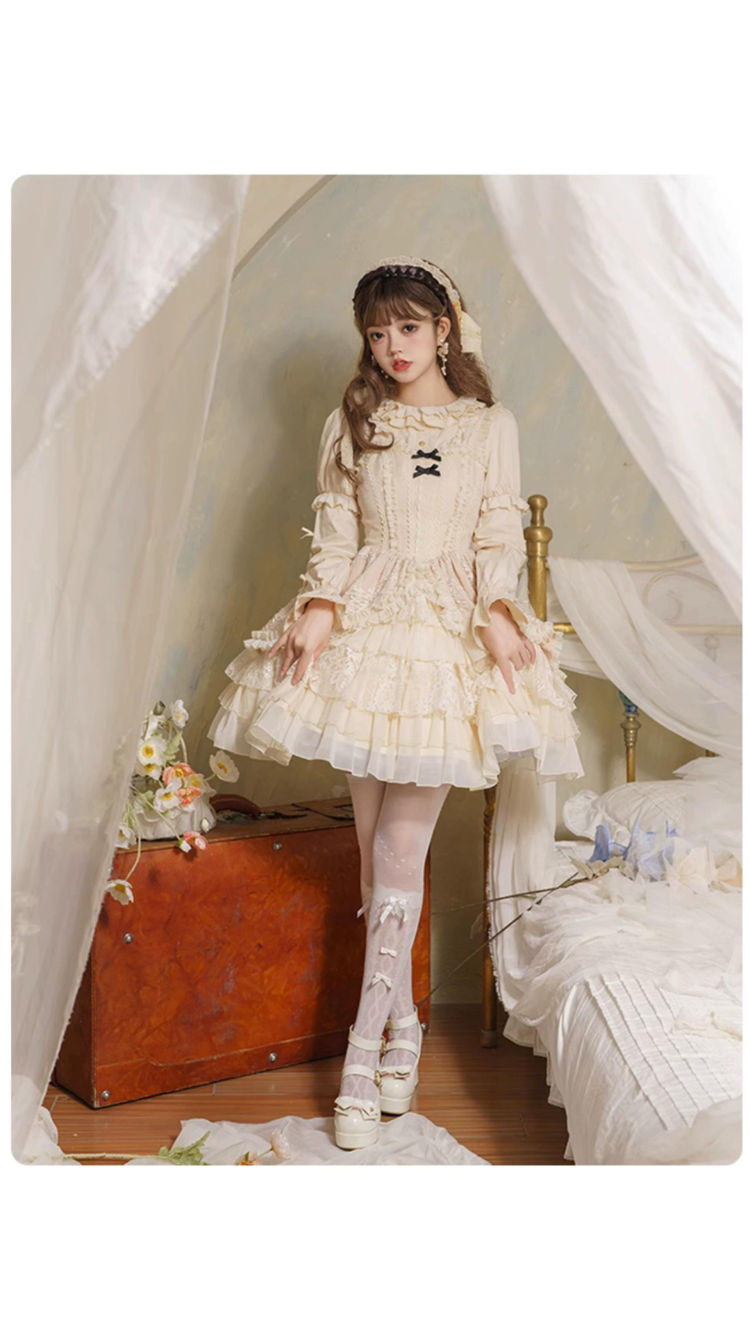 [Pre-order] Cupcake Frill Jumper Skirt