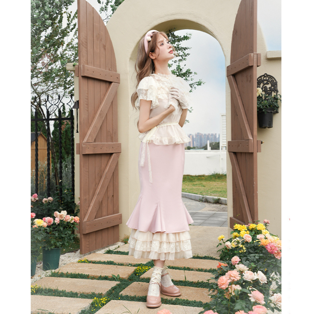 Love Diary フリルセットアップ　ショート丈・ロング丈