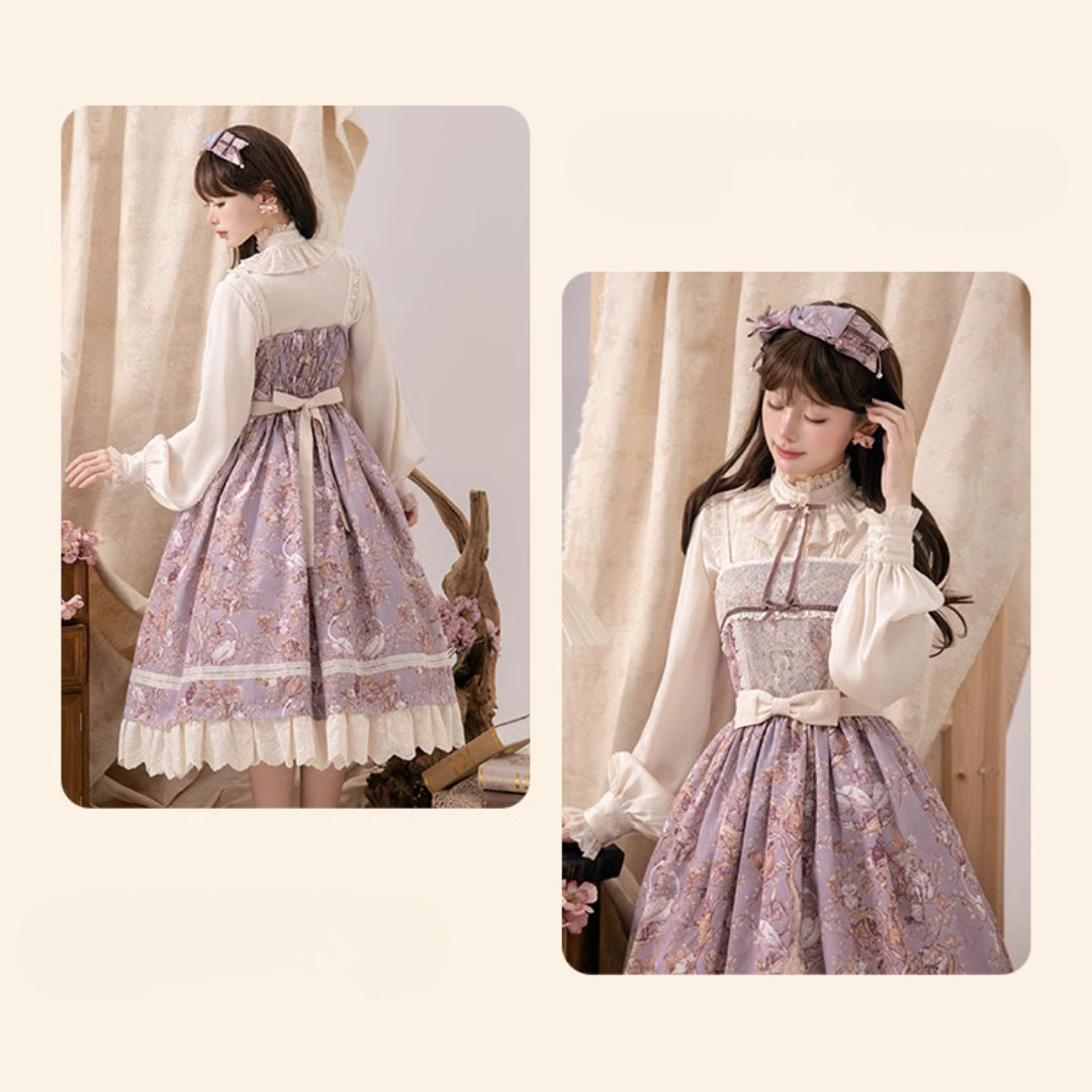 Lapland Forest Frill Strap Jumper Skirt