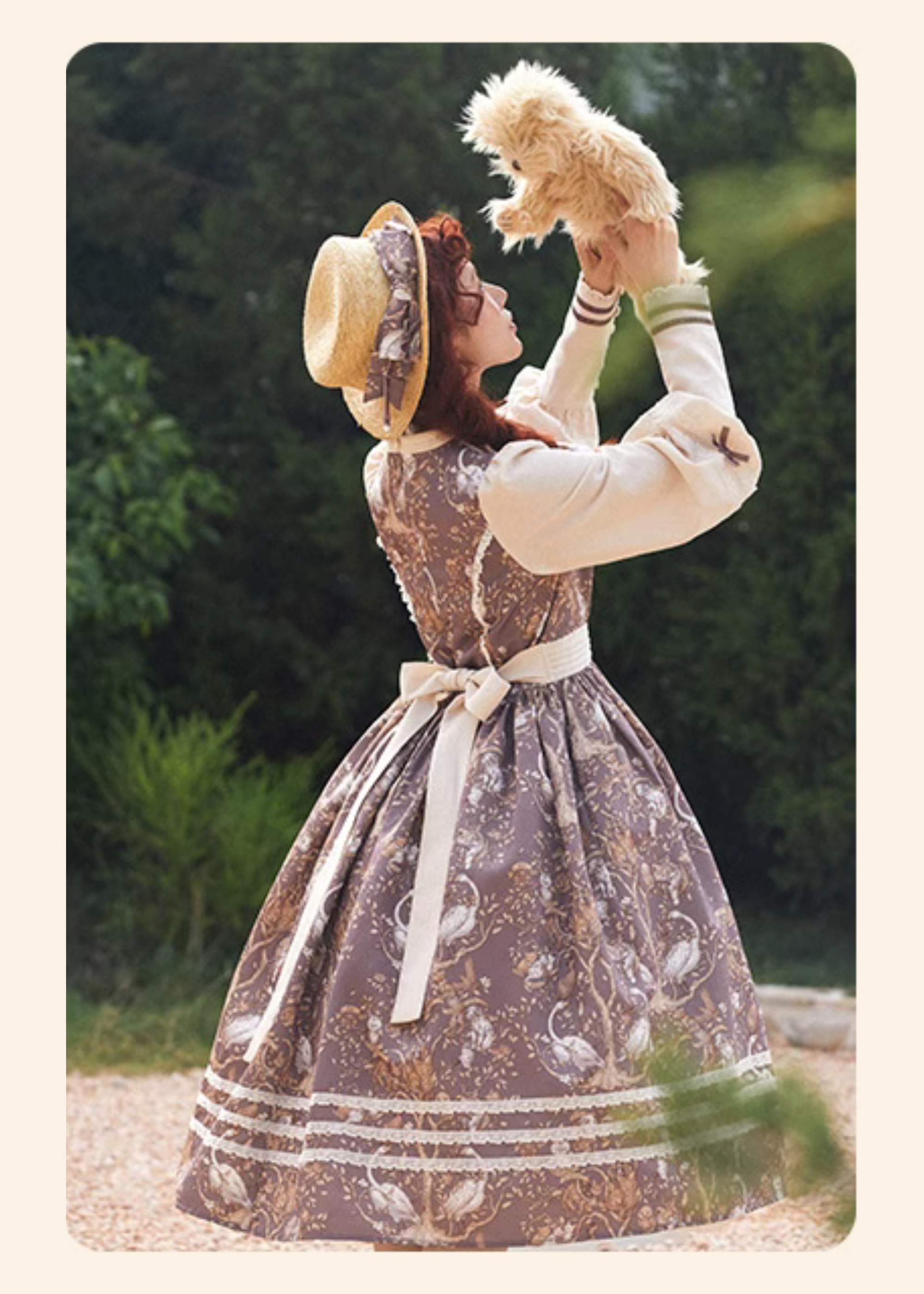 Lapland Forest Lace Line Dress