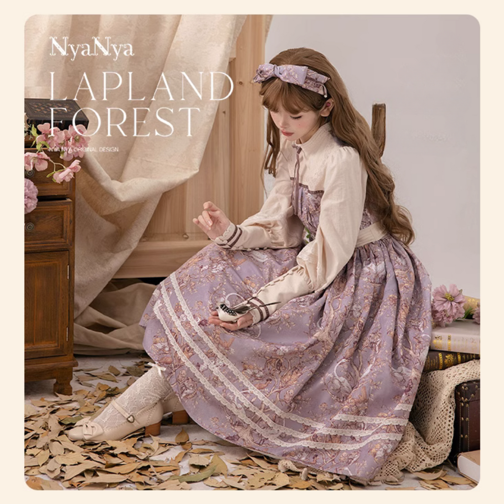 Lapland Forest Lace Line Dress