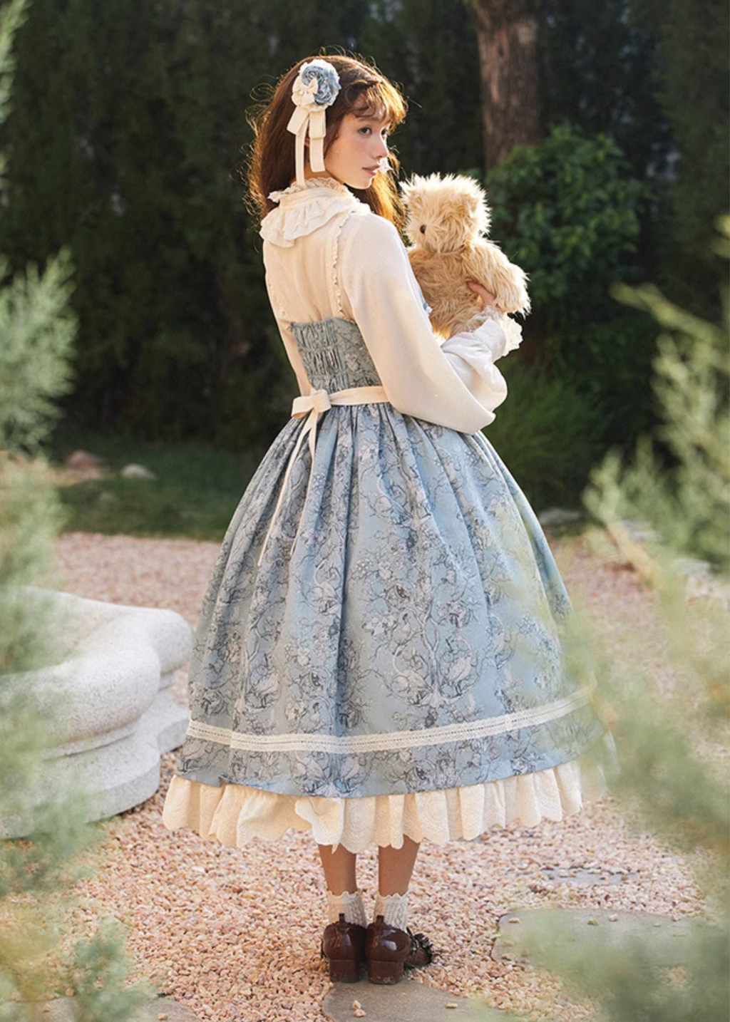 Lapland Forest Frill Strap Jumper Skirt