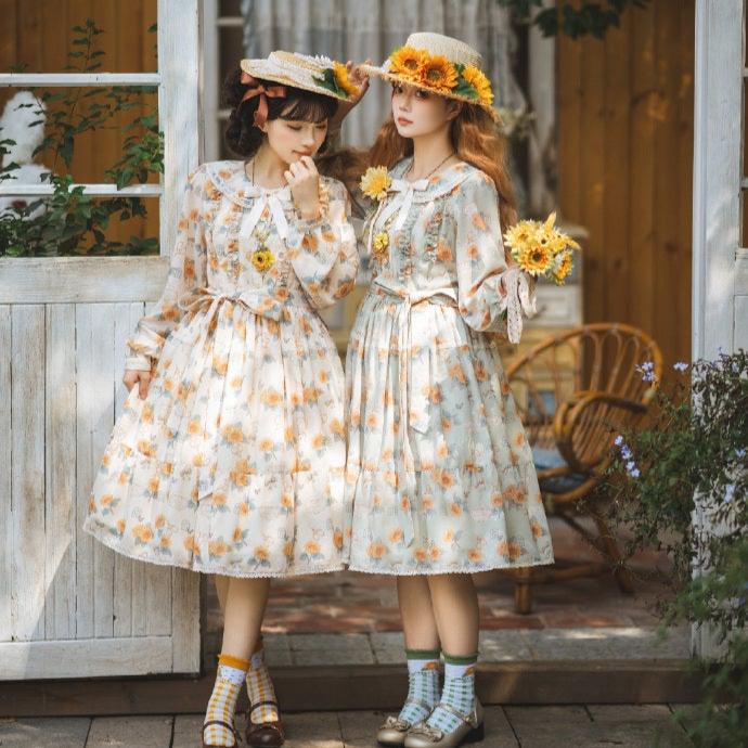[Pre-order] Gardening Sunflower Daily Dress