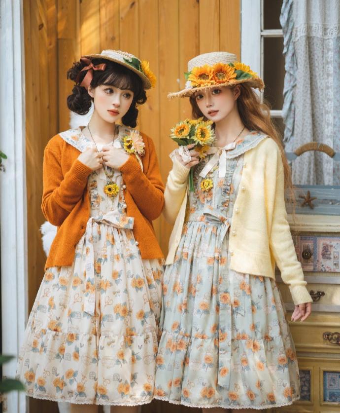 [Pre-order] Gardening Sunflower Daily Dress