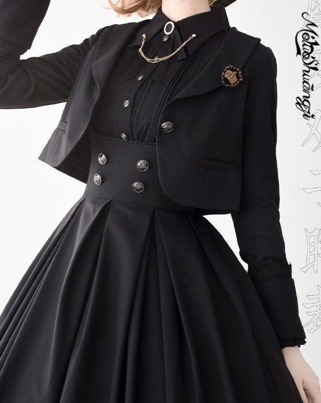 Random Cutting Classic Short Jacket