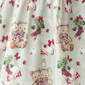 Camellia Berry Short Sleeve Dress Tiered Type Long Length