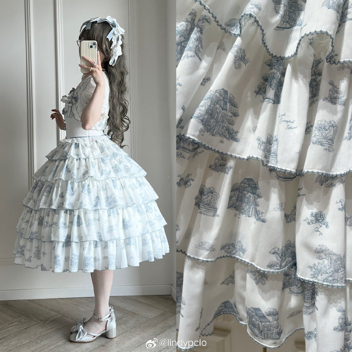 【受注予約6/18まで】Coppelia ティアードジャンパースカート