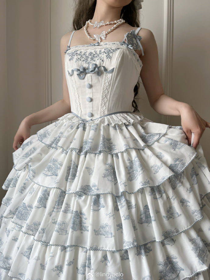 【受注予約6/18まで】Coppelia ティアードジャンパースカート