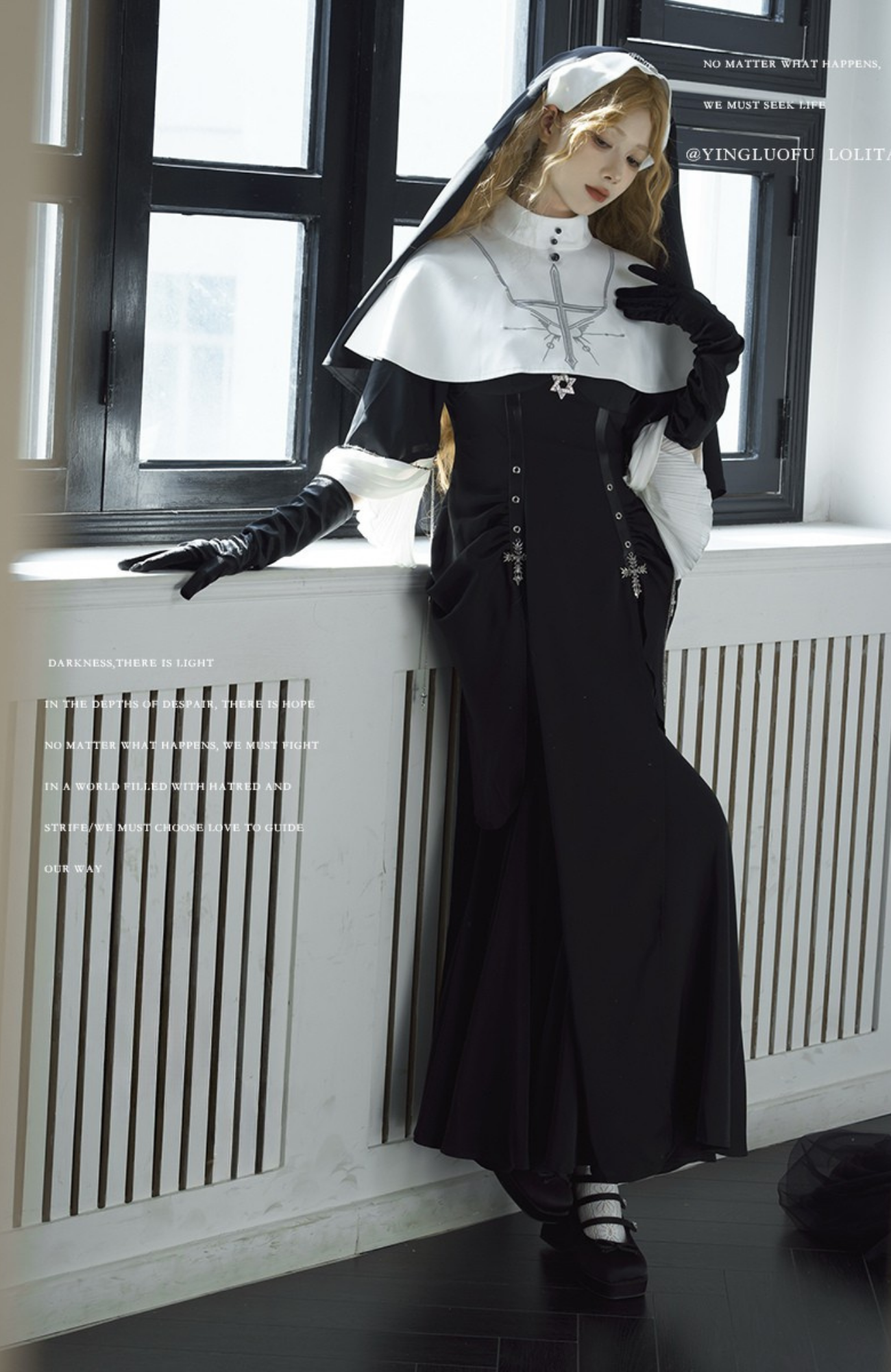 シスター風マーメイドワンピース 単品＆フルセット