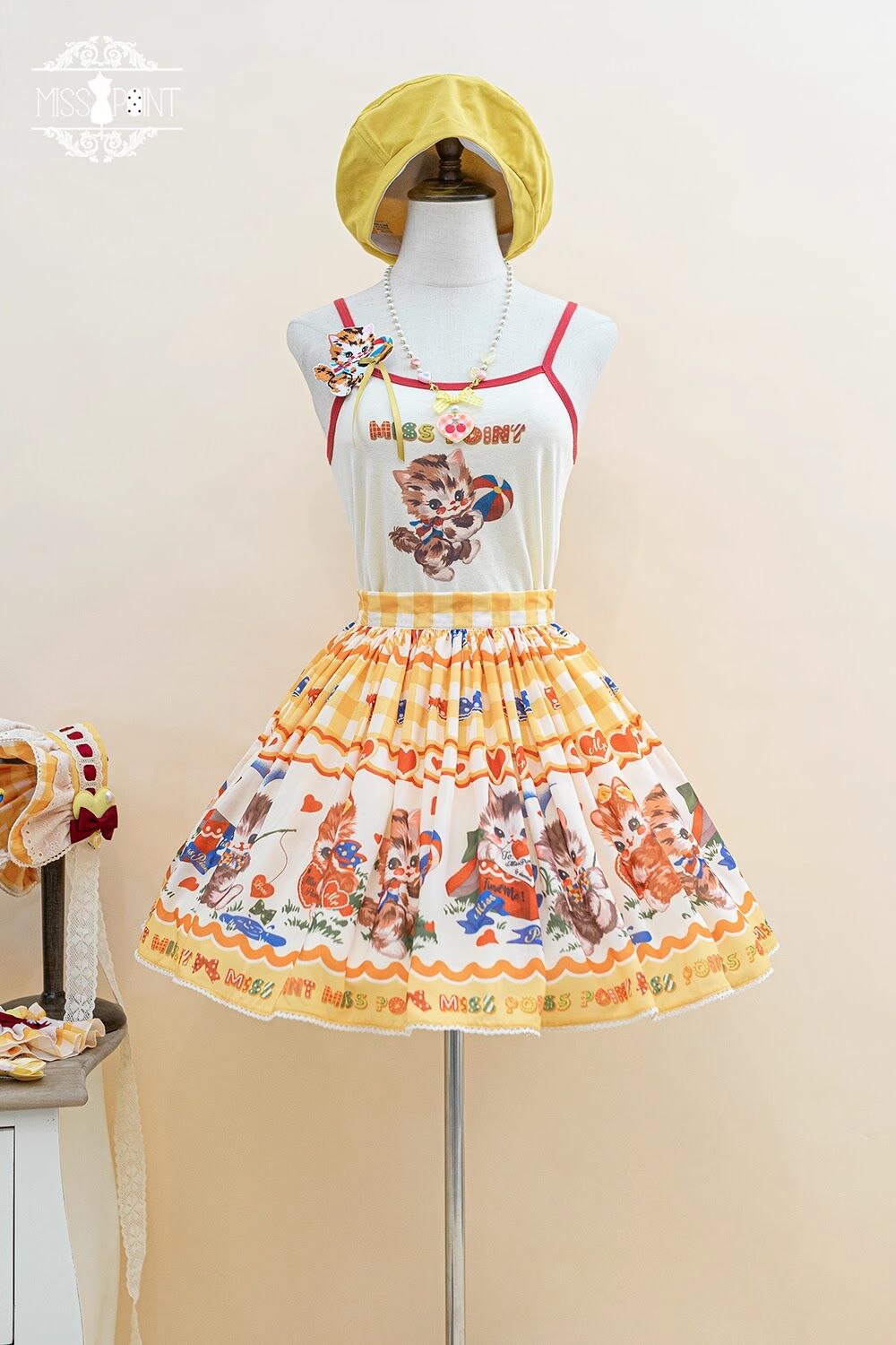 【予約販売】Sweet Kittyレトロミニスカート