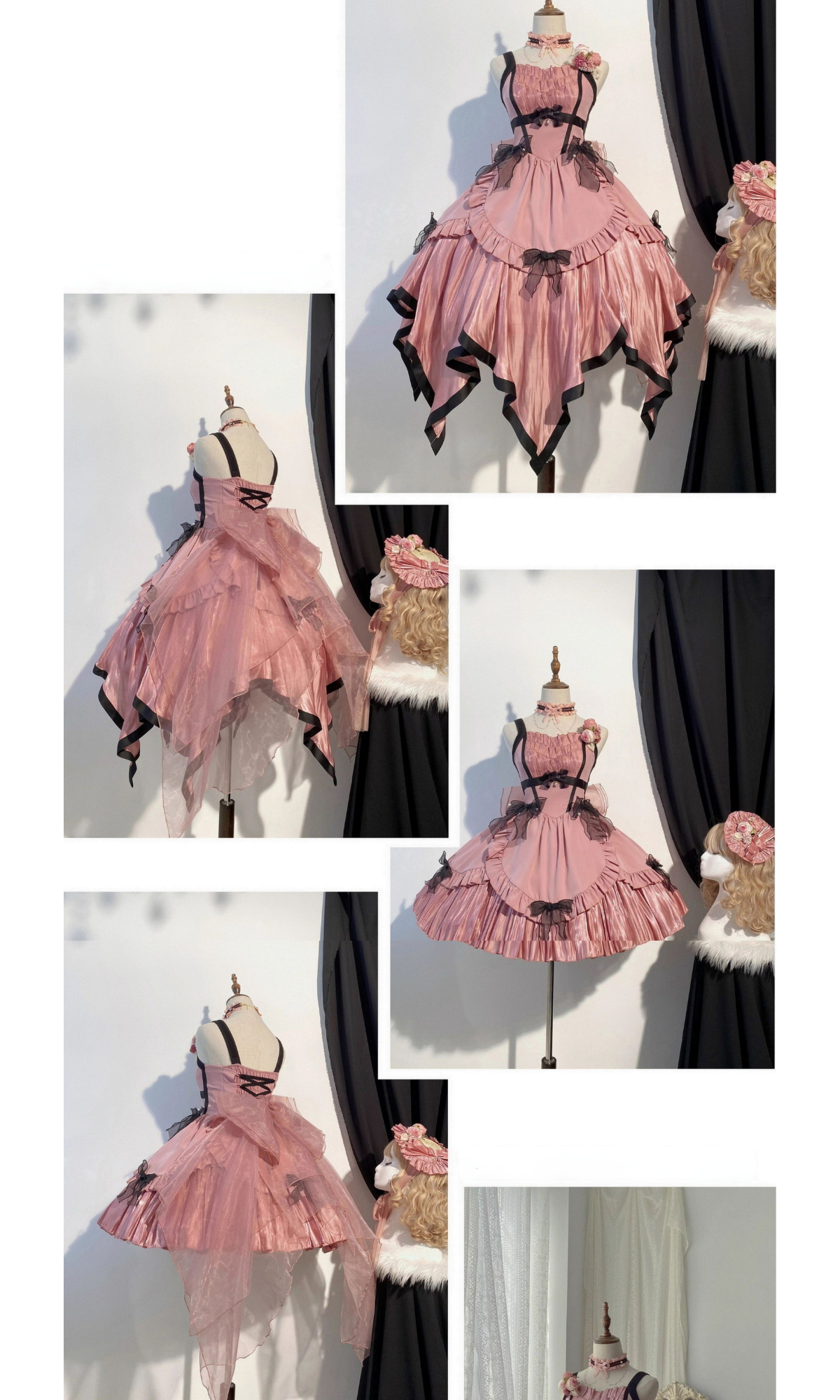 Rose Fairy イレギュラーヘムジャンパースカート 全5色