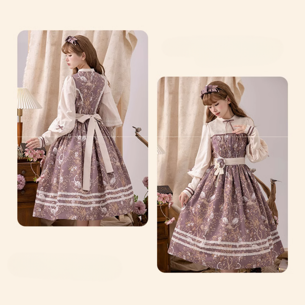 Lapland Forest Lace Line Dress
